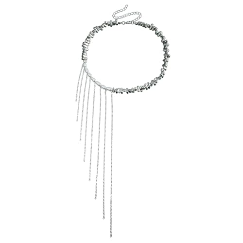 SEAYACK Unregelmäßige Perlenkette Mit Mehreren Quasten Verstellbarer Colarbone Chain Statement Choker Für Mode Enthusiasten SEAYACK Unregelmäßige Perlenkette Mit Mehreren Quasten Verstellbarer Colarbone Chain Statement Choker Für Mode Enthusiasten von SEAYACK
