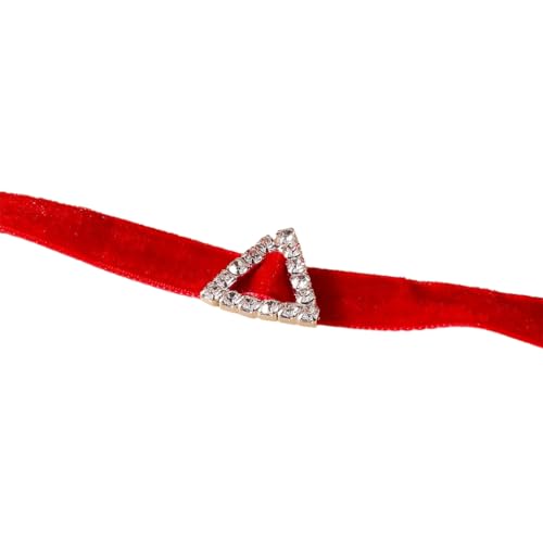 SEAYACK Verstellbare Schlüsselbeinkette, geometrischer Anhänger, Samt-Halskette, rund, oval, quadratisch, dreieckig, Kristall-Choker-Schmuck, Oval, Legierung und Samt SEAYACK Verstellbare Schlüsselbeinkette, geometrischer Anhänger, Samt-Halskette, rund, oval, quadratisch, dreieckig, Kristall-Choker-Schmuck, Oval, Legierung und Samt von SEAYACK