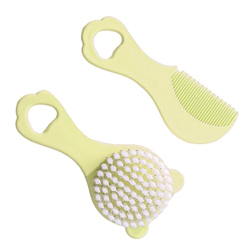 Set mit Kamm und Bürste für Neugeborene, bequemer Griff, langer Griff, Pflegewerkzeug mit schönem Bären-Look für den Familiengebrauch Set mit Kamm und Bürste für Neugeborene, bequemer Griff, langer Griff, Pflegewerkzeug mit schönem Bären-Look für den Familiengebrauch von SEAYACK