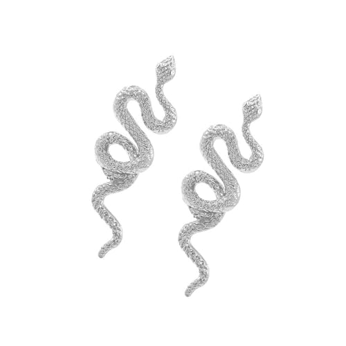 Stilvolle Schlangenohrringe Unisex Punk Ohrringe Modische Ohrhörer Schmucklegierung Texturschstene Für Multifirtional Styling Unisex Snake Studs von SEAYACK