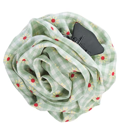 Verstellbare Haarspange mit Blumenmuster für Damen, bruchsichere Haarspangen mit natürlichen Modestilen, für den täglichen Gebrauch von SEAYACK