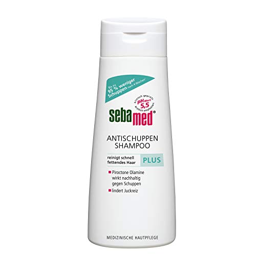 Sebamed Antischuppen Shampoo plus, 95% weniger Schuppen nach 4 Wochen, Shampoo für Damen und Herren, auch zur Bekämpfung von fettendem Haar und Juckreiz, 200 ml von Sebamed