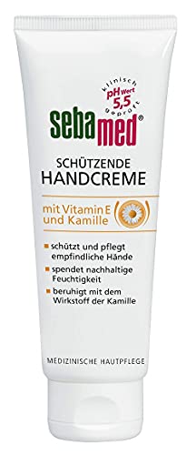 Sebamed Schützende Handcreme mit Vitamin E und Kamille 75ml, stabilisiert den Feuchtigkeitsgehalt der Haut für mehr Glätte von Sebamed