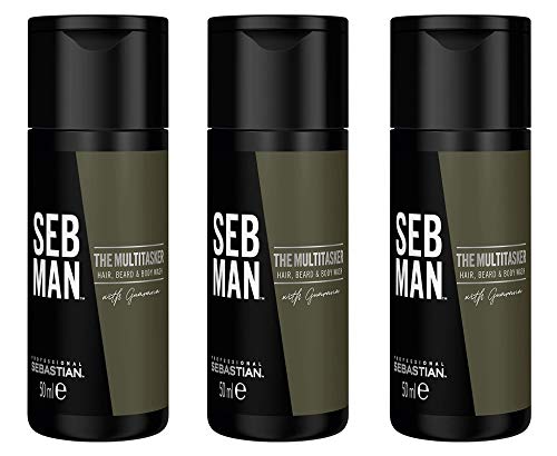 3 er Pack SEB MAN The Multi-Tasker Hair, Beard & Body Wash 50 ml von SEBASTIAN