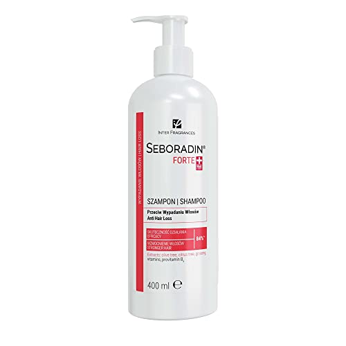 Seboradin Haarshampoo Gegen Haarausfall Haarverlust Haarverdünnung Haarwachstum Shampoo Für Frauen Männer Vitamine Natürliche Extrakte Haar Kopfhaut Pflege Haarshampoos Haarpflege 400 ml Forte von SEBORADIN