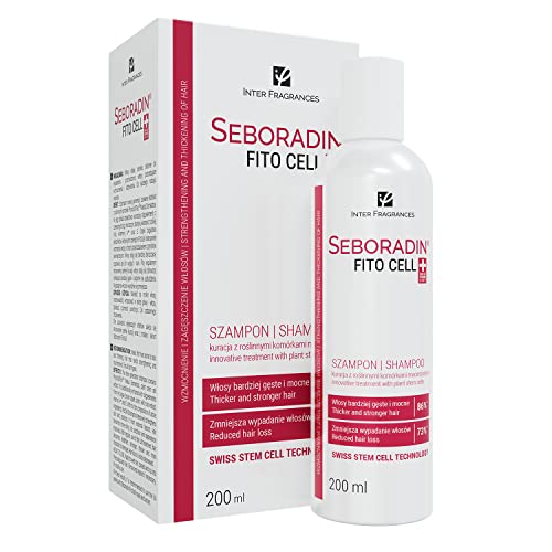 Seboradin Haarausfall und Nachwachsen Fitocell Shampoo mit Schweizer Technologie Stammzellen Phytocelltec™ Malus Domestica und Biotin, für Männer und Frauen, 200 ml von SEBORADIN