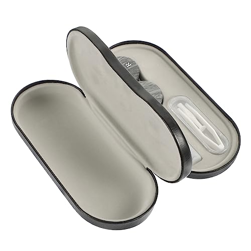 SECFOU Brillen Hülle Aus Hochwertigen Materialien Tragbare Brillenbox Kompakter Brillen-Organizer Für Reise Und Alltag Doppelschichtiger Brillenbehälter Mit Hartschale Stilvolle Aufbewahr von SECFOU