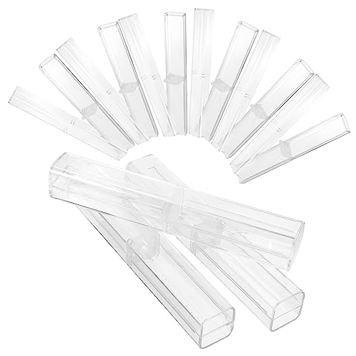 SECFOU 10stücke Teiliges Transparente Stifteboxen Für Schüler Bleistift-Organizer Und Aufbewahrung Von Schreibwaren Praktische Und Langlebige Federmäppchen Für Lehrer von SECFOU