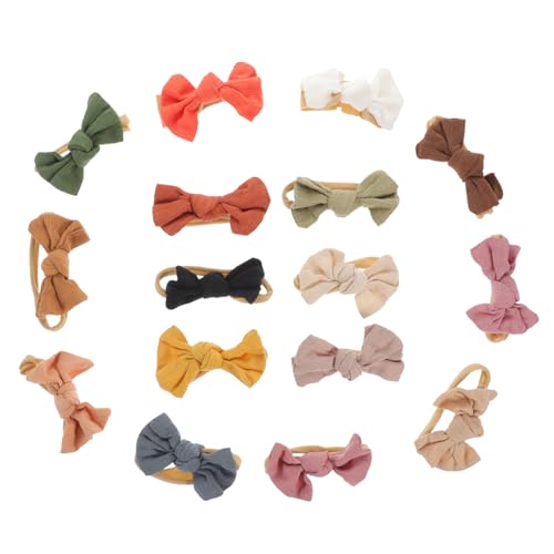 SECFOU 16stücke Teiliges Niedliche Haarbänder Mit Schleifen Für Mädchen Weiche Haargummis Verschiedenen Farben Für Alltag Partys Und Fotoshootings von SECFOU
