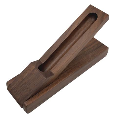 SECFOU Holzetui Für Stifte Einzelstiftbox Aus Holz Rustikales Design Schreibwarenbox Mit Kaffee-Farbe Und Handlich von SECFOU