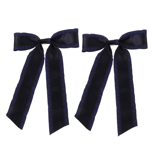 SECFOU 2stücke Dunkelblaue Haarschleifen-haarspangen Für Mädchen Süße Haaraccessoires Für Frauen Vielseitige Haarclips Für Teenager Für Alltag Und Besondere Anlässe von SECFOU