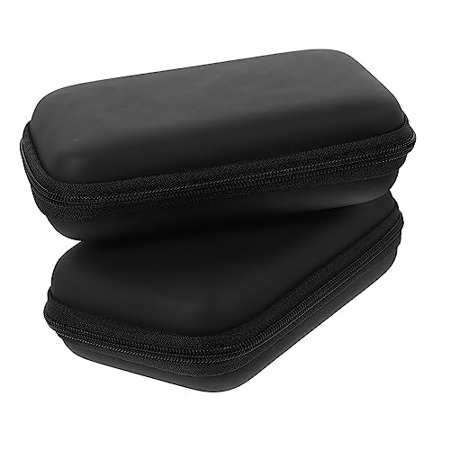 SECFOU 2stücke Eva Mikrofon Tragetasche Stoßfest Leicht Und Tragbar Für Kabellose Mikrofone Organizer Für Zubehör Und Schutz von SECFOU