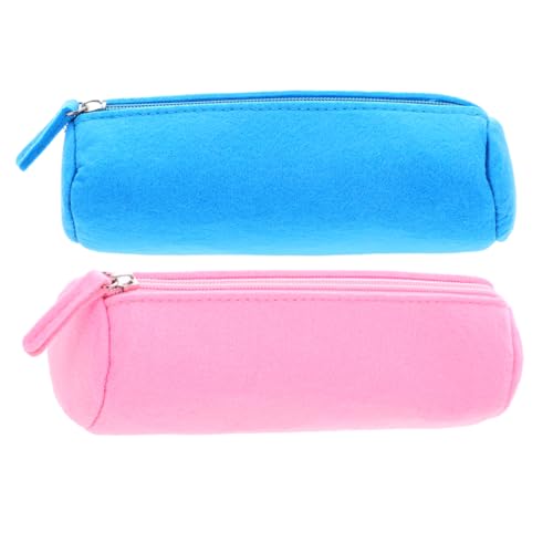 SECFOU 2stücke Filz Federmäppchen Und Praktischer Reißverschluss-stiftehalter Für Schule Büro Und Kreative Tätigkeiten Für Schüler Und Künstler von SECFOU