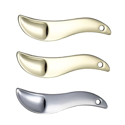 SECFOU Tragbarer Make-up-löffel 3 Stück Kosmetikspatel Aus Zinklegierung Praktischer Löffel Zum Mischen Und Auftragen Von Cremes Rostfrei Und Einfach Zu Handhaben von SECFOU