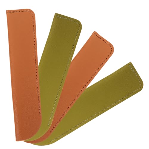 SECFOU 4stücke Leder Stifttaschen Füllfederhalter Hüllen Stiftaufbewahrung Handgemachte Lederetuis Für Zuhause Büro Und Unterwegs von SECFOU