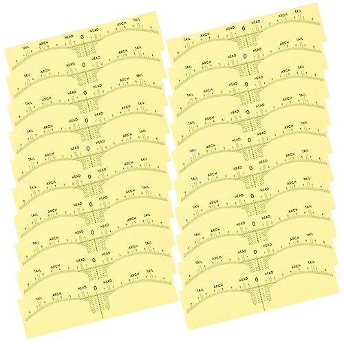 SECFOU 50pcs Augenbrauen Lineal Aufkleber Augenbrauenformer Messung Für Damen Make-up von SECFOU