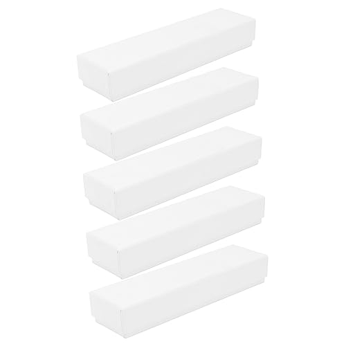 SECFOU 5stücke Schreibwaren Geschenkbox Aus Papier Für Studenten Mit Schwamm-Innenseite Lesezeichen-aufbewahrungsbox Verschenken von SECFOU