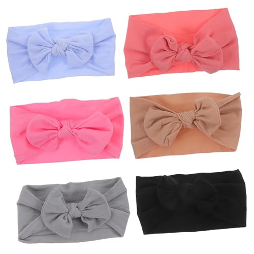 SECFOU 6 Stück Süße Schleifen-stirnbänder Für Babys Kleinkinder Und Mädchen Bequem Und Sicher Zu Tragen von SECFOU