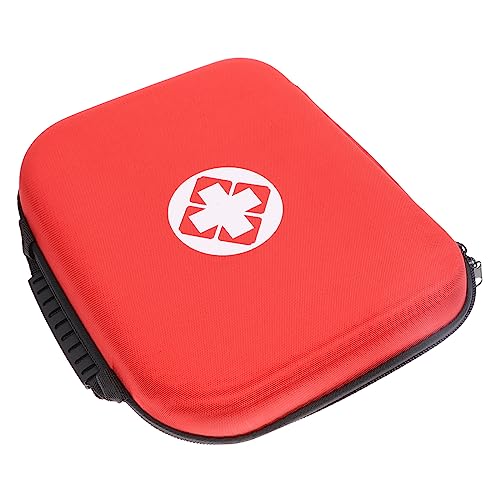 SECFOU Medizintasche Für Reisen Tragbare Medikamenten Organizer Rot Notfall Medizinset Für Camping Wandern Schule Leichte Und Benutzerfreundliche Aufbewahrungstasche von SECFOU