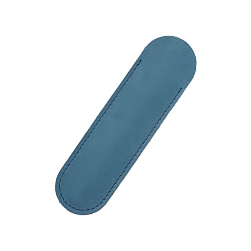 SECFOU Creative Leather Pen Pouch Handgefertigte Stifthülle Aus Echtem Leder Kleine Für Füllfederhalter Und Kugelschreiber Elegantem Blau Perfekter Für Schule Und Büro von SECFOU