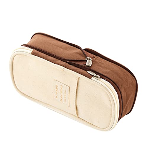 SECFOU Großzügiger Federmäppchen Organizer Multifunktionale Stiftetasche Für Schule Kosmetik Und Elektronik Tragbares Design Mit Reißverschluss Farbton Für Schüler Und Erwachsene von SECFOU
