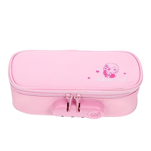 SECFOU Federmäppchen Aus Tragbar Und Vielseitig Mit Codeschloss-Design Für Organisation Und Für Schulbedarf von SECFOU