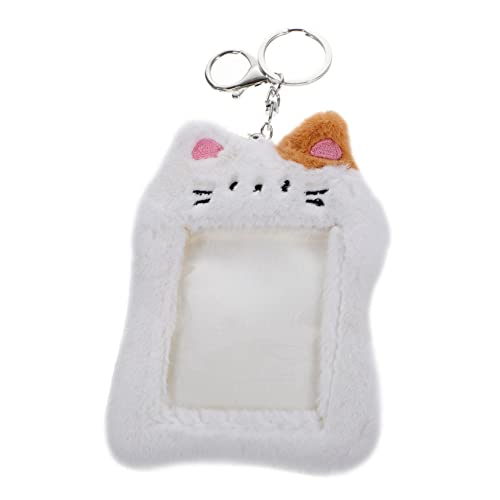 SECFOU Plüsch-kartenhülle Mit Cartoon-katzenmotiv Ausweishülle Aus Hochwertigem Material Sichtkartenhülle Zum Aufbewahren Von Bankkarten Und Visitenkarten Dekorative Und Praktische Karten von SECFOU