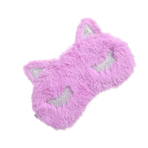 SECFOU Plüsch Schlafmaske Einhorn Design Leicht Atmungsaktiv Elastisch Verstellbar für Damen Herren Reisen Nickerchen Arbeit Schlafabdeckung Augenbinde Druck von SECFOU
