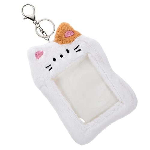 SECFOU Plüsch-postkartenhalter Bus-kartenhalter Ausweishalter-Clip Kartenhülle Mit Schlüsselanhänger Plüsch-kartenhülle Für Kreditkarten Und Schulausweise Kompakt Und Leicht von SECFOU