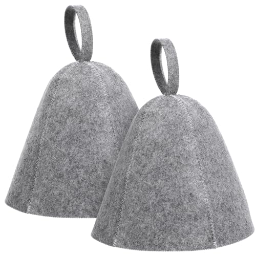 SECFOU Saunahut Aus Filz Für Damen Bequeme Kopfbedeckung Für Sauna Und Dampfbad Wärmeisolierend Und Atmungsaktiv von SECFOU