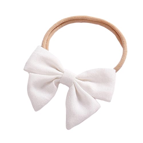 SECFOU Stirnband Für Babymädchen Monate Weiß Haarschmuck Aus Strapazierfähigem Material Atmungsaktives Kopfbedeckung Für Neugeborene Kleinkinder von SECFOU