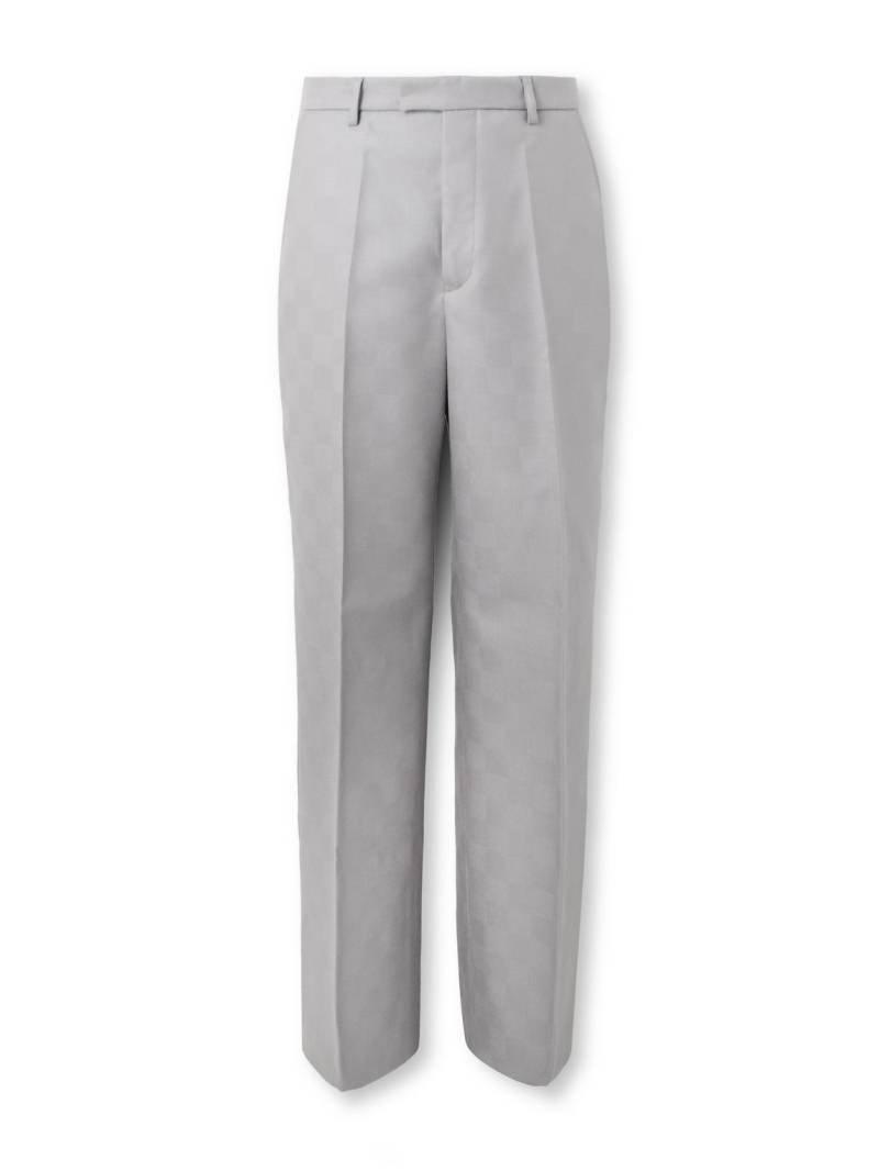 SECOND / LAYER - Primo Straight-Leg Checked Wool Trousers - Men - Gray - IT 52 von SECOND / LAYER