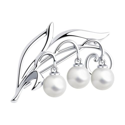 Brosche Anstecknadel 925 Silber mit Perle für Damen von SECRET FOR YOU EINFACH SCHÖN