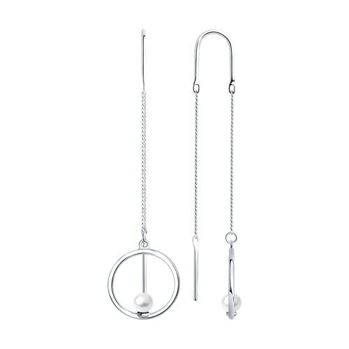 Silberohrringe für Damen Ohrstecker Ohrringe Hänger 925 Silber Perle Hänger Ohrschmuck Echtschmuck von SECRET FOR YOU EINFACH SCHÖN