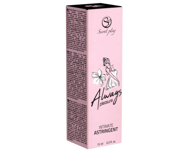 SECRET PLAY Stimulationsgel Always Pleasure - Intimate Astringent, Flasche mit 15ml, 1-tlg., veganes Vaginal-Gel für ein angenehm enges Gefühl von SECRET PLAY