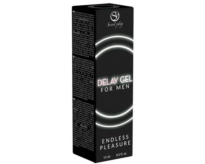 SECRET PLAY Verzögerungsmittel Delay Gel For Men, Flasche mit 15ml, 1-tlg., natürliches und veganes Gel für längere Ausdauer von SECRET PLAY
