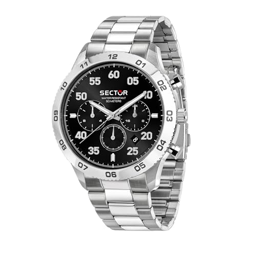 Sector No Limits Herrenuhr, Analog, Quarz, Multifunktion, Stahlarmband, 270-Kollektion – R3253578032 von Sector