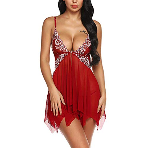 SEDEX Dessous Erotik Sexy Negligee Dessous Sexy Ouvert Babydoll Reizwäsche Damen Erotik Spitze Lingerie Split Offen G-String von SEDEX