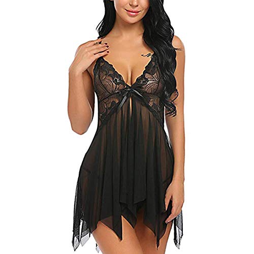 SEDEX Dessous Erotik Sexy Negligee Dessous Sexy Ouvert Babydoll Reizwäsche Damen Erotik Spitze Lingerie Split Offen G-String von SEDEX