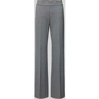 SEDUCTIVE Flared Stoffhose mit Bügelfalten Modell 'NANOU' in Silber Melange, Größe 44 von SEDUCTIVE
