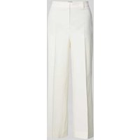 SEDUCTIVE Hose aus Leinen-Mix mit Bügelfalten Modell 'DOMINICA' in Offwhite, Größe 40 von SEDUCTIVE