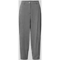 SEDUCTIVE Relaxed Fit Stoffhose mit verkürztem Schnitt Modell 'SERAPHINA' in Mittelgrau Melange, Größe 38 von SEDUCTIVE