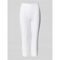SEDUCTIVE Skinny Fit Caprihose mit fixierten Bügelfalten in Offwhite, Größe 40 von SEDUCTIVE
