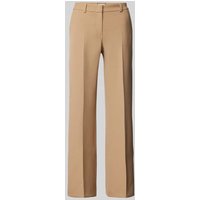 SEDUCTIVE Straight Leg Stoffhose mit Bügelfalten Modell 'LUCA' in Camel, Größe 42 von SEDUCTIVE
