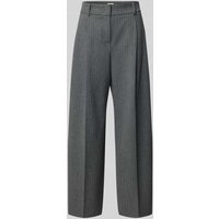 SEDUCTIVE Straight Leg Stoffhose mit Bundfalten Modell 'SLOANNE' in Dunkelgrau, Größe 42 von SEDUCTIVE