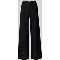 SEDUCTIVE Wide Leg Hose aus Viskose-Mix Modell 'KIMBERLY' in Black, Größe 32 von SEDUCTIVE