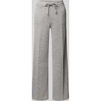 SEDUCTIVE Wide Leg Stoffhose mit Bügelfalten Modell 'Freddy' in Silber, Größe 40 von SEDUCTIVE