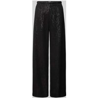 SEDUCTIVE Wide Leg Stoffhose mit Strukturmuster in Black, Größe 40 SEDUCTIVE Wide Leg Stoffhose mit Strukturmuster in Black, Größe 40 von SEDUCTIVE