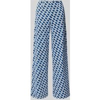SEDUCTIVE Wide Leg Stoffhose mit elastischem Bund Modell 'KIMBERLEY' in Marine, Größe 42 von SEDUCTIVE