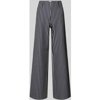 SEDUCTIVE Wide Leg Stoffhose mit elastischem Bund Modell 'KIMBERLY' in Marine, Größe 40 von SEDUCTIVE
